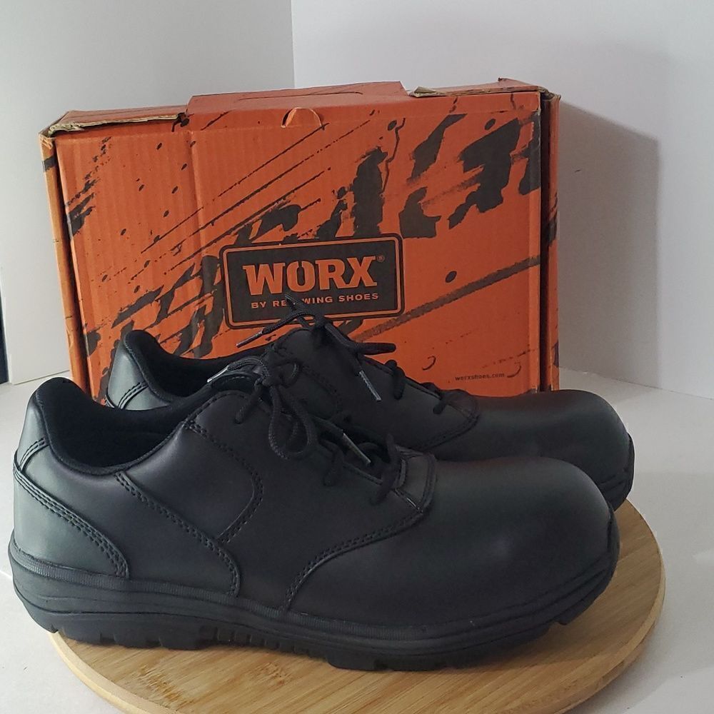 Worx by Red Wing Women's Shoes Slip Resistant Black Work Oxfords Size 12